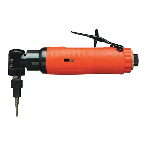 Right Angle Ra Die Grndr Comp 18K 0.9Hp 1/4" Clt, 1/4" npt Air Inlet, 1/4" Collet, Medium Duty