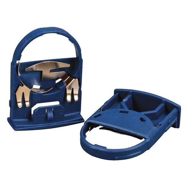 Battery Holder, Nylon, Blue, PK10