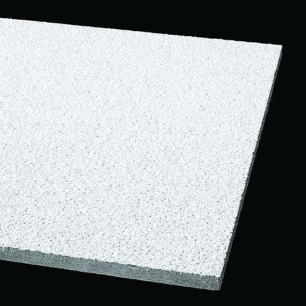 Tundra Ceiling Tile, 24 in W x 48 in L, Beveled Tegular, 15/16 in Grid Size, 8 PK