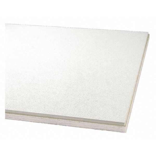 Optima Ceiling Tile, 24 in W x 48 in L, Square Tegular, 15/16 in Grid Size, 12 PK