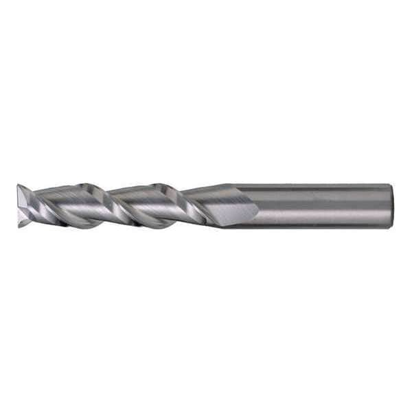 2-Flute Carbide Square Single-End High-Perf End Mill for Alum CTD CEM-AM2 Bright 1x1x1-1/4x5