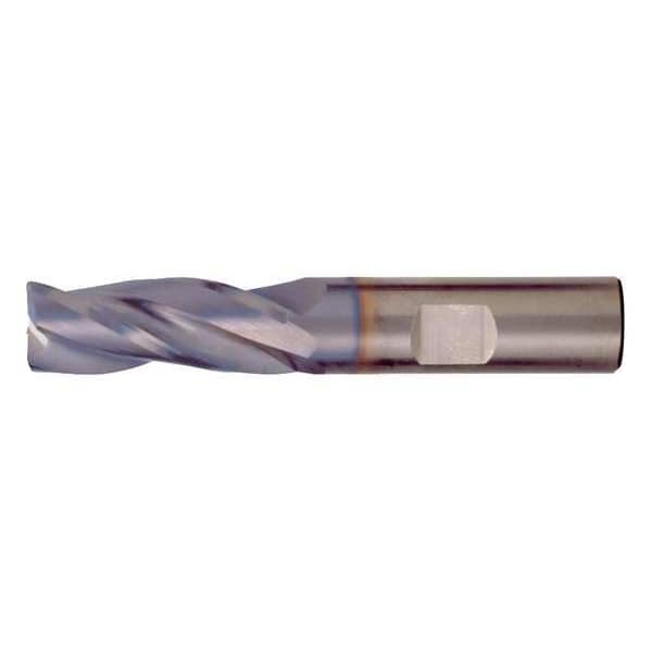 3-Flute SC HP CrnRad Single EndMill for Steel&Stainless CTD CEM-EMS-3-TA TiAlN 3/4x3/4x7/8x3x0.03CR