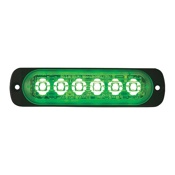 LED Strobe Light, Green, Vertical Mount