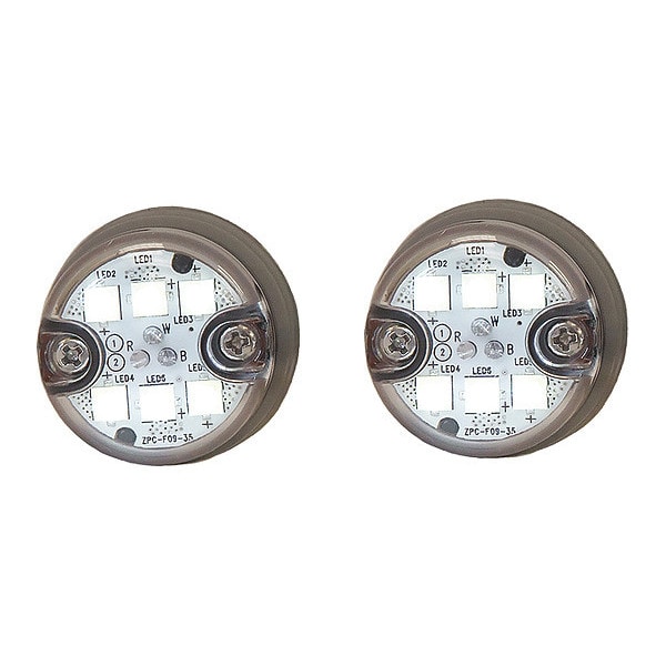 25 Foot Clear Push-On Hideaway Strobe Kit With In-Line Flashers With 6 LED