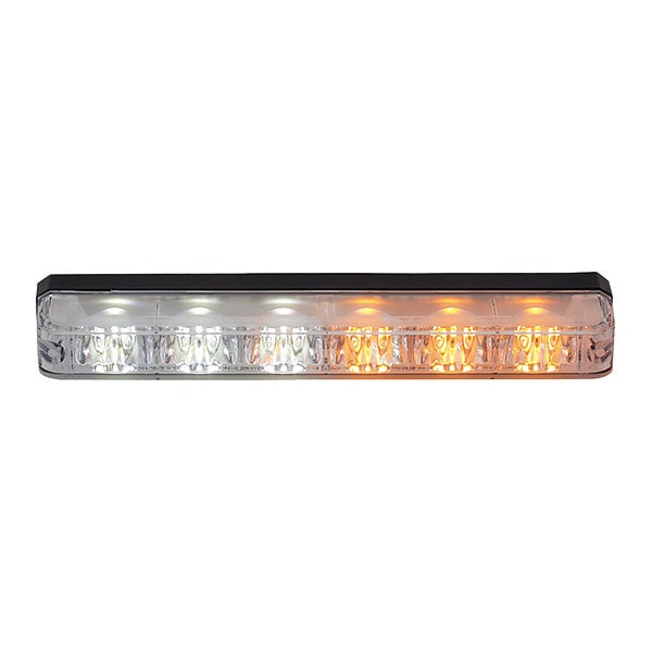 Ultra Bright Narrow Profile Amber/Clear LED Strobe Light