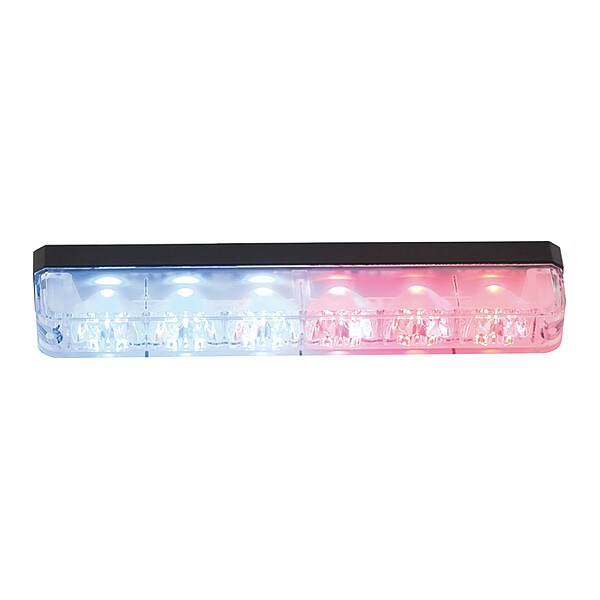 Ultra Bright Narrow Profile Blue/Red LED Strobe Light