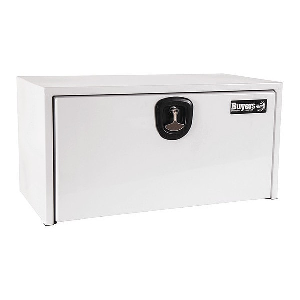 18x18x24 Inch White Steel Underbody Truck Box With 3-Point Latch