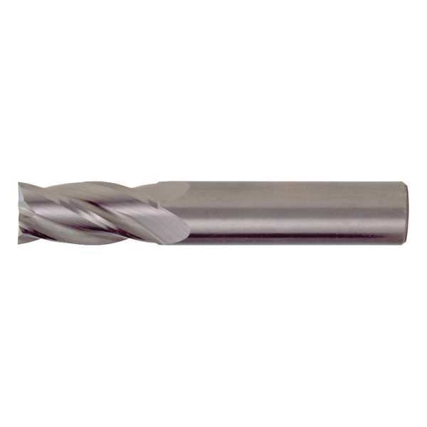 4-Flute Carbide Square Single End GP End Mill Cleveland CEM-SE-4 Bright 7/32x1/4x5/8x2-1/2
