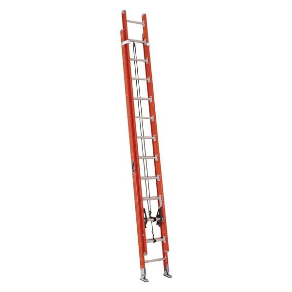24 ft Fiberglass Extension Ladder, 300 lb Load Capacity