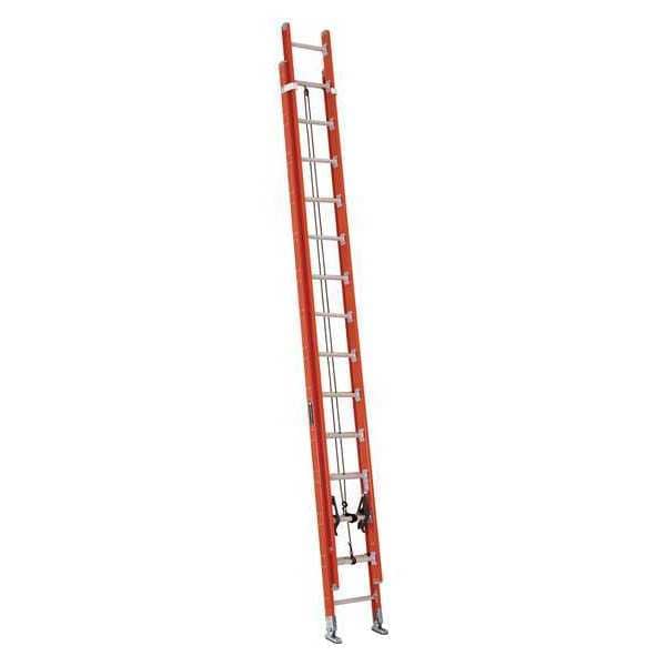 28 ft Fiberglass Extension Ladder, 300 lb Load Capacity