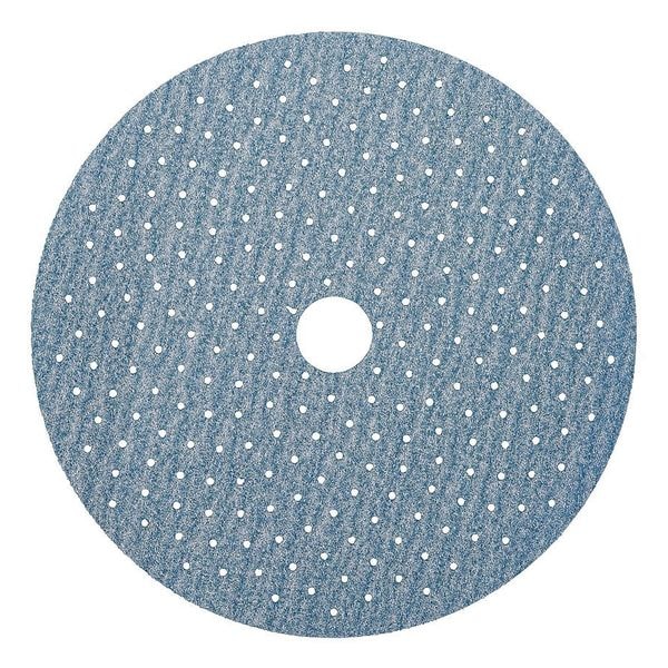 Hook-and-Loop Sanding Disc, 6" Dia, Multi-Hole, Ceramic Alumina, P1000 Grit, Coated Type