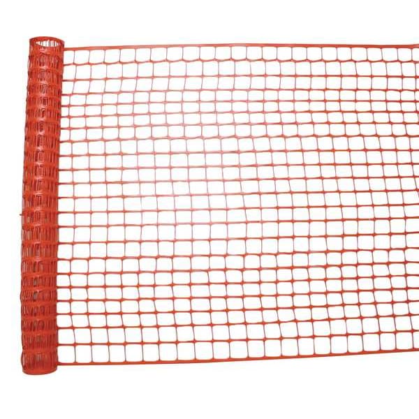 Safety Fence, 4 ft. H, 100 ft. L, Orange