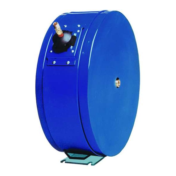 Spring Return Hose Reel, 3/8 in Hose Diameter, 50 ft Length, 300 psi Max. Pressure, Brass