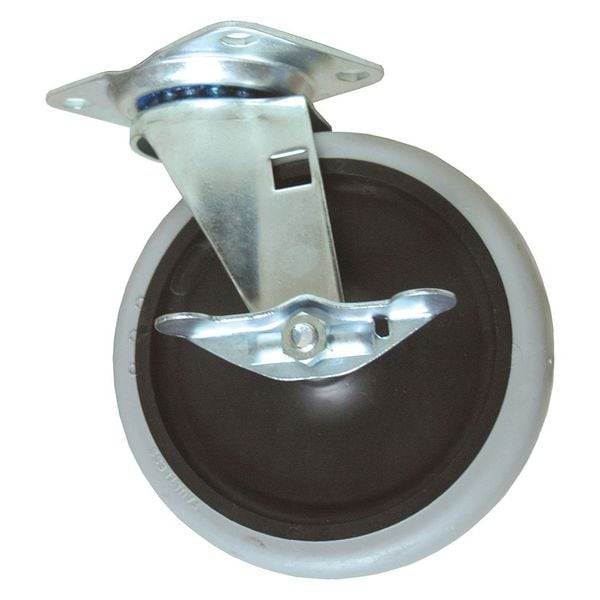 Caster, Swivel with Brake, 5 In