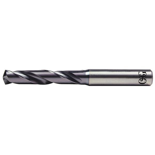 Screw Machine Drill Bit, 10.80 mm Size, 140  Degrees Point Angle, Solid Carbide, TiAlN Finish
