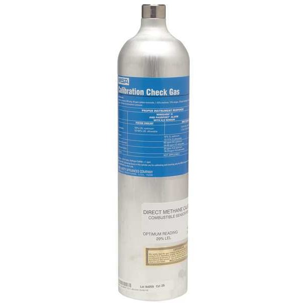 Calibration Gas, Hydrogen Sulfide, Sulphur Dioxide, 58 L, RP Connection, +/-10% Accuracy