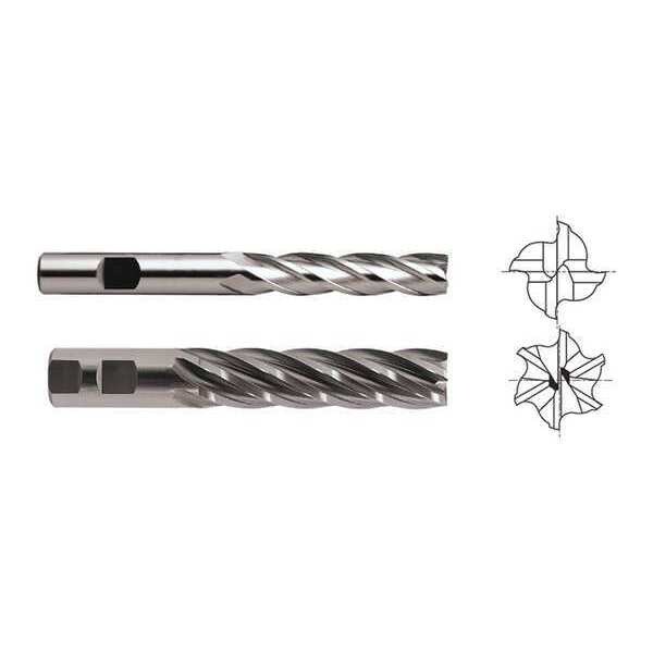 Cobalt End Mill, Single, 1/2inDia, E2040