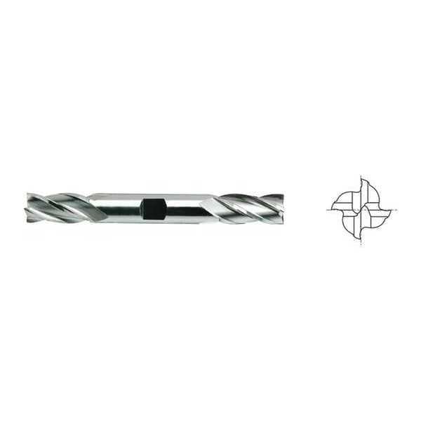Cobalt End Mill, Double, 9/32inDia, No-Cntr
