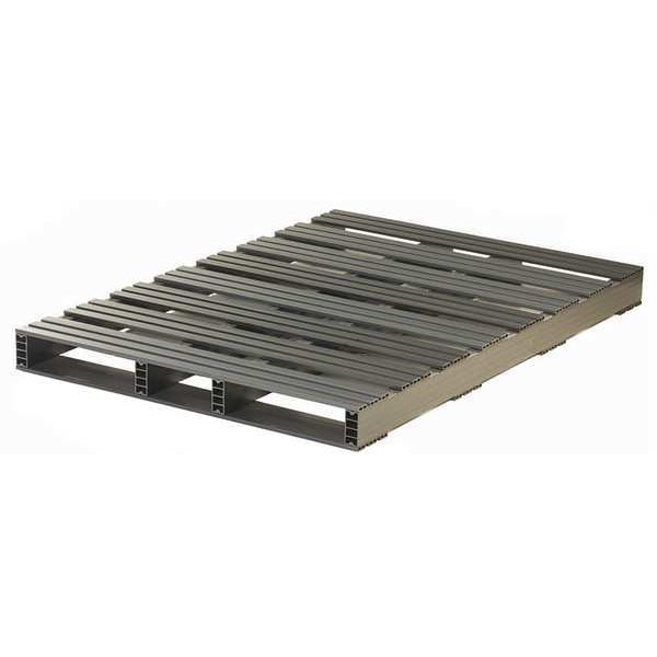 Recycled Rigid PVC Pallet, 60 in L, 42 in W, 4 1/2 in H, 1,500 lb Dynamic