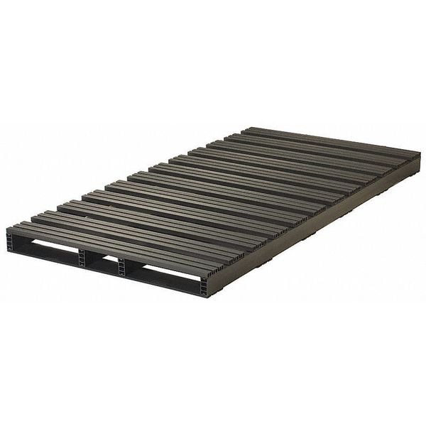 Recycled Rigid PVC Pallet, 96 in L, 48 in W, 5 in H, 3,000 lb Dynamic