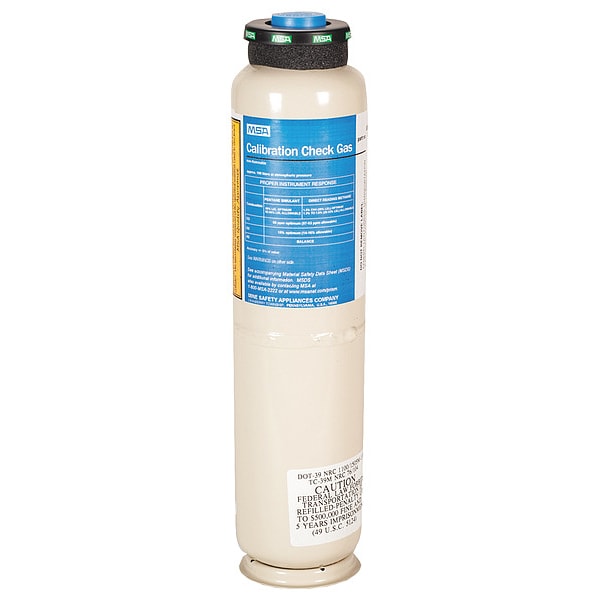 Calibration Gas, Carbon Monoxide, Methane, Oxygen, 100 L, RP Connection, +/-5% Accuracy