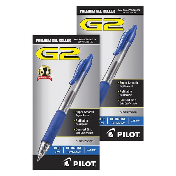 Pen, Gel, G2, Ultra Fine, Be, PK24
