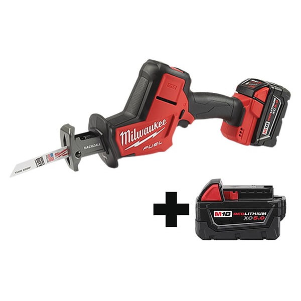 M18 FUEL HACKZALL Kit + M18 XC5.0 Battery