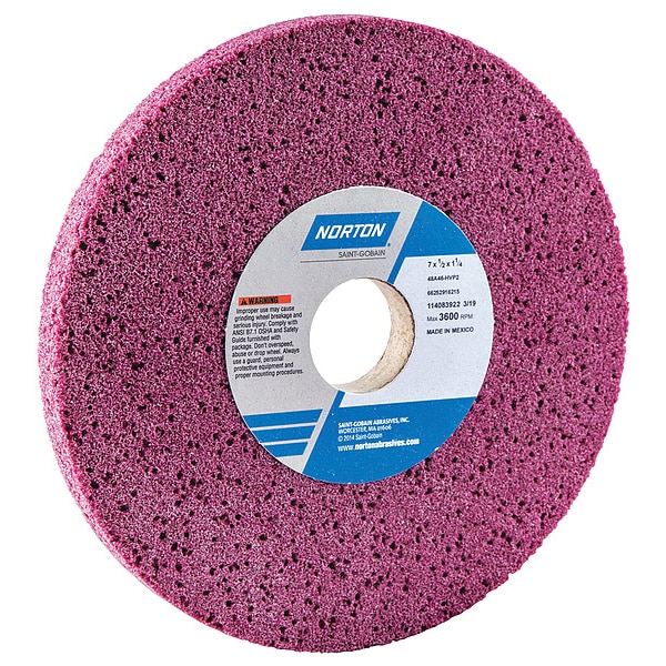 Toolrm Grinding Wheel, T1, 7in, 48A46-HVP2