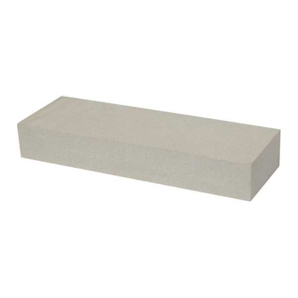 Single Grit Benchstone, 8 in W, 2 in L, 1 in H, Silicon Carbide, 120 Grit, White