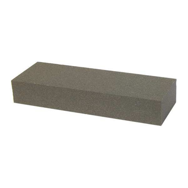 Single Grit Benchstone, 4 in W, 1 in L, 1/4 in H, Aluminum Oxide, 150 Grit, Brown