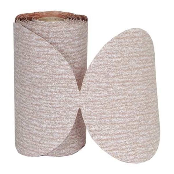 PSA Paper Disc Roll, 3in.dia., 80 Grit, Brn