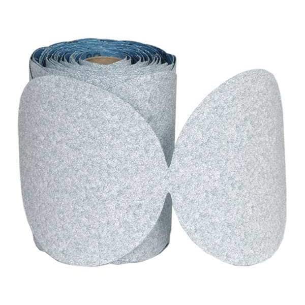 PSA Paper Disc Roll, 5in.dia., 100 Grit, Bl