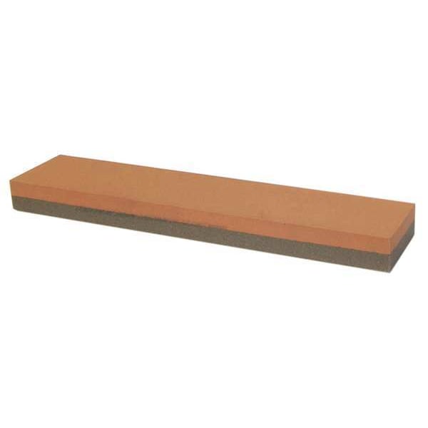 Combination Grit Benchstone, 5 in W, 2 in L, 3/4 in H, Aluminum Oxide, 150/400 Grit, Brown