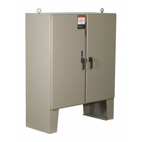 3 Point Latch with Padlock Handle Electrical Enclosures, 72 in H, 18 in D, 74 in W, 12
