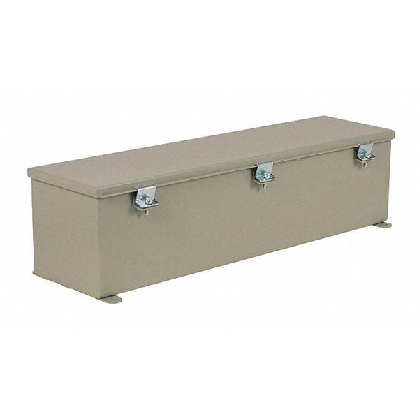 Nema 12 Hinged Cover Wiring Trough, T-Ch, 4, IP66 Rating, Carbon Steel, Polyester Powder