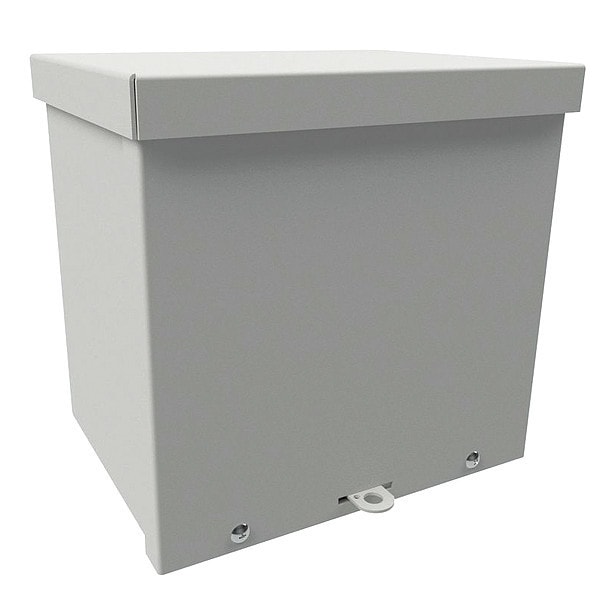 Padlockable Hasp Electrical Enclosures, 24 in H, 6 in D, 18 in W, 3R, Carbon Steel