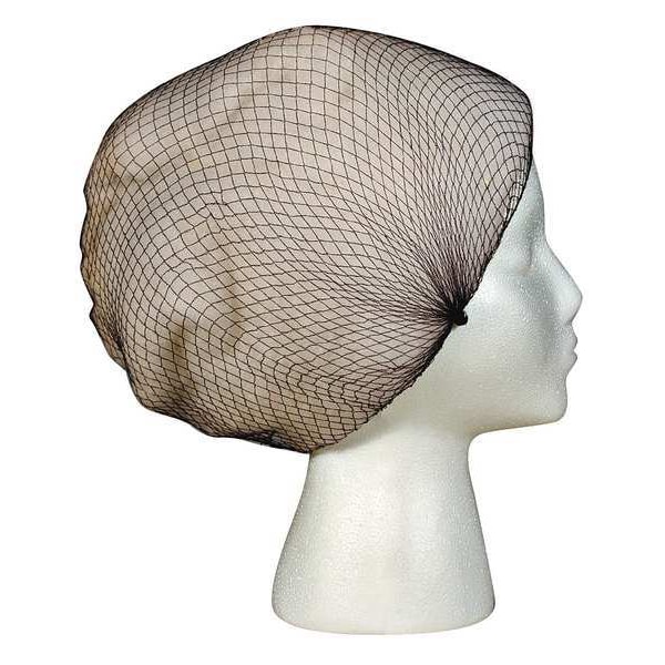Hairnet, Nylon, 24 in Dia., Brown, L, 144 PK