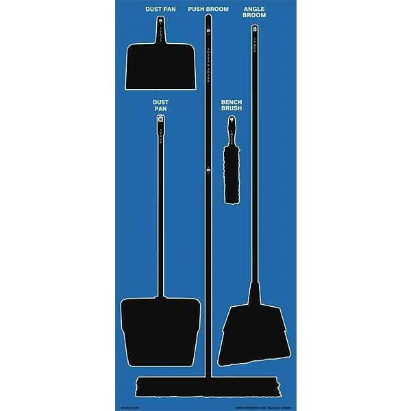 Store-Boards, 68x30 in, Black/Blue, Ultra Aluma-Lite