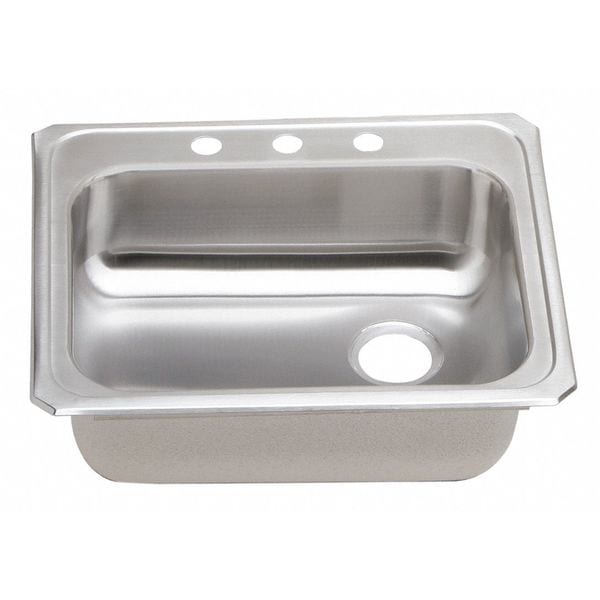 Bathroom Sink 21 in x 15-3/4 in, 3, Top Mount