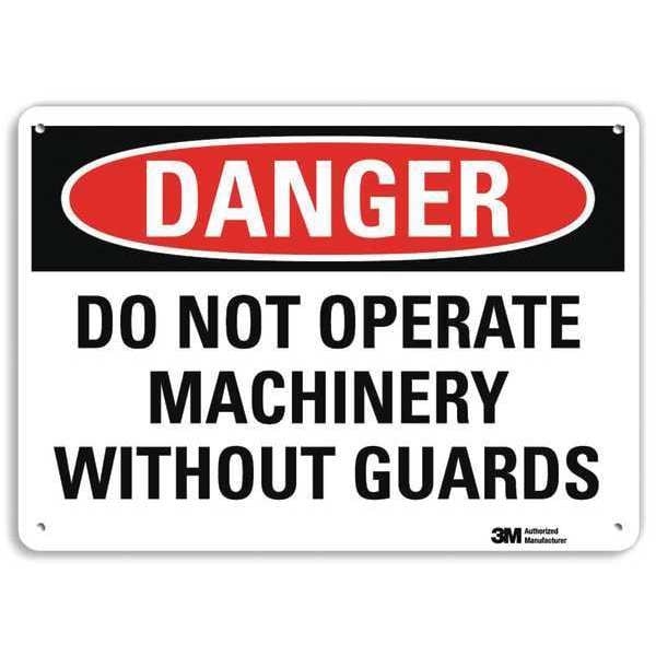 Danger Sign, 4 Hole Mount, 10in W x 7in H, U3-1339-RA_10X7
