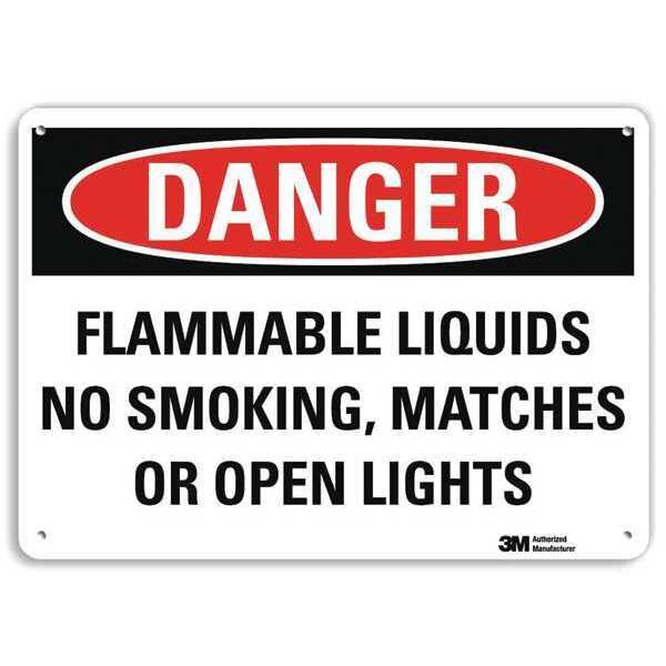 Danger Sign, 10" H, 14 in W, Vertical Rectangle, English, U3-1486-RA_14X10