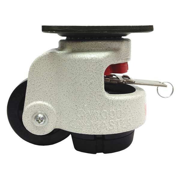 Leveling Caster, Nylon, 3 in., 1190 lb.