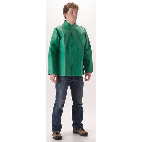 Chemical Splash Jacket, 3XL, PVC/Polyester