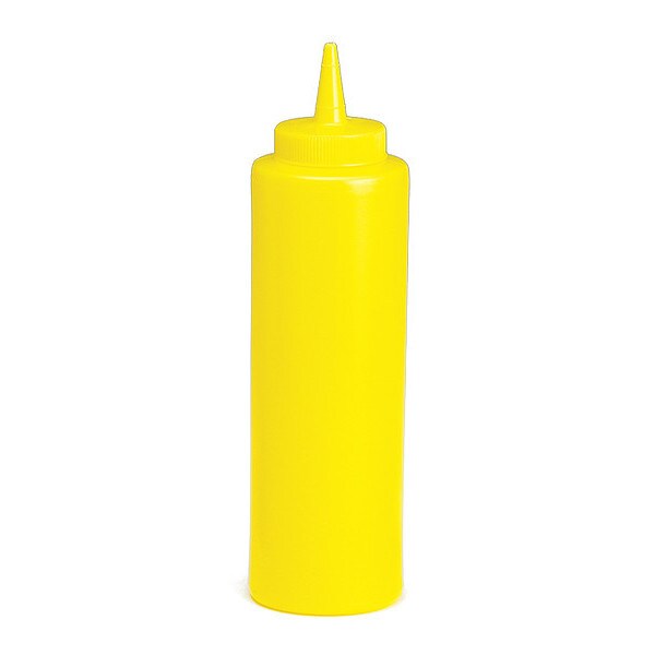 Mustard Sqz Bottle, 38mm, Cone, 12OZ, PK12