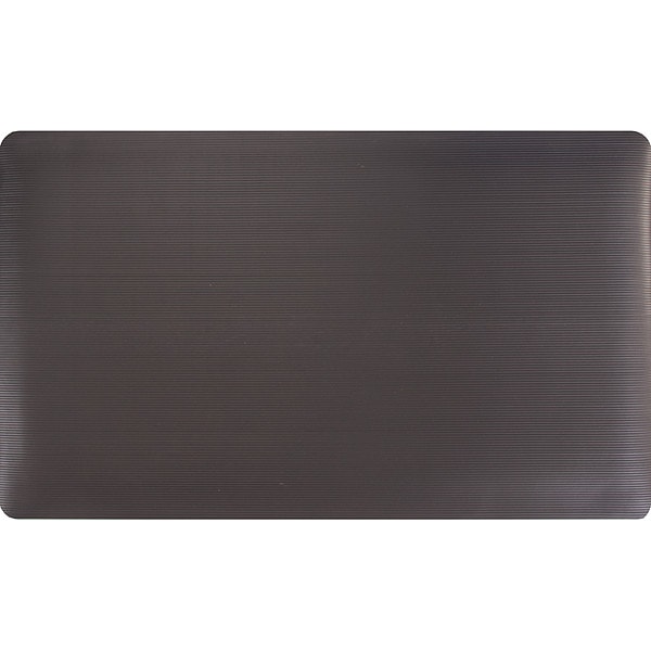 Antifatigue Mat, 2 ft L x 3 ft W, 7/8 in Thickness, Vinyl, Black