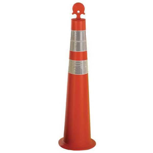Channelizer Cone, HDPE, High-Intensity Prismatic, 36" Height, 3 lb, Orange