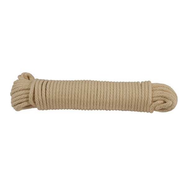 Rope, Cotton, 1/4in Dia, 100 ft.