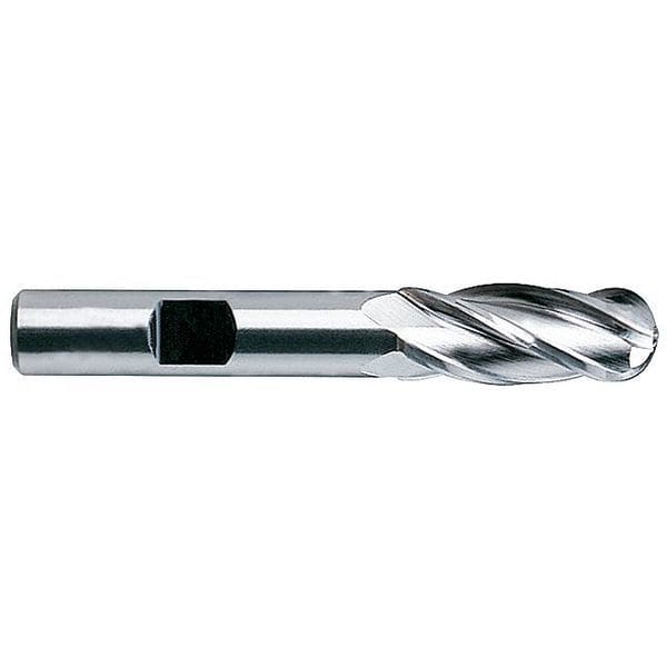 Cobalt End Mill, Ball, 1-1/8, 2 Cut L