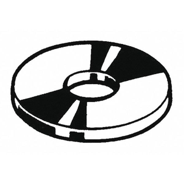 Fender Washer, For Screw Size 3/8" , Steel Black Oxide Finish, 100 PK