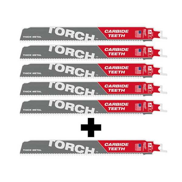 9" 8TPI The TORCH w/ CARBIDE TEETH Combo 6-Pack